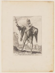 Luitenant-kolonel, van officieren en soldaten van de lijfwacht van keizer Rudolph II door Jacques de Gheyn II