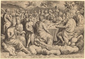 Banket van de goden op de bruiloft van Peleus en Thetis