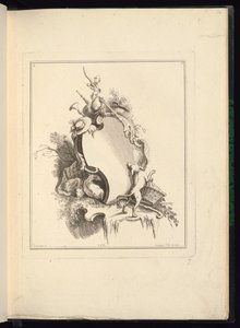 Ontwerp voor een Cartouche met Pastorale Motieven