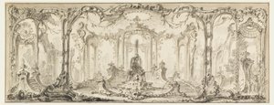 Ontwerp voor een Sierdecoratie door Jacques de Lajoüe