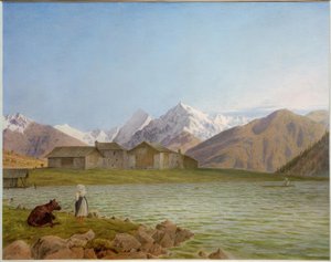 De Haidersee richting de Ortler