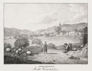 Nieder-oesterreich, Markt Weisenkirchen door Jakob Alt