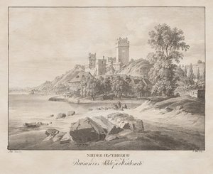 Neder-Oostenrijk, Ruïnes van het Kasteel Weidenech door Jakob Alt