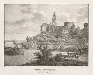 Nieder-Österreich, Schloss Walseel door Jakob Alt