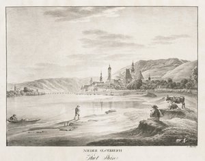 Nieder-Österreich, Stadt Stein door Jakob Alt