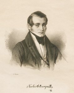 Portret van de Componist Norbert Burgmüller 1810-1836, 1836 door Jakob Becker