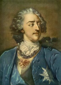 Lodewijk XV van Frankrijk door Jakob Christoph Le Blon