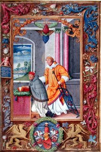 Anton Kress en St. Laurentius, pagina uit een missaal