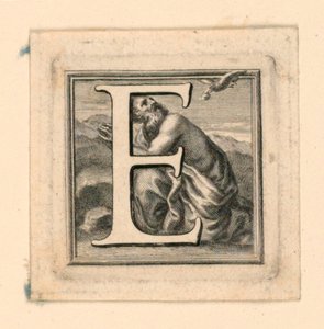 Versierde Hoofdletter E