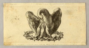 Vignet, De Pelikaan in de Kroon van Doornen