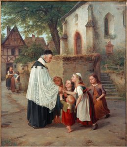De dorpspastoor door Jakob Fürchtegott Dielmann
