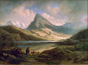 Bernina und Lago Bianco von Jakob Joseph Zelger
