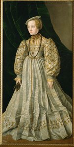 Aartshertogin Anna, dochter van koning Ferdinand en zijn vrouw, Anna van Hongarije, trouwt met Albrecht van Beieren (schilderij op doek)