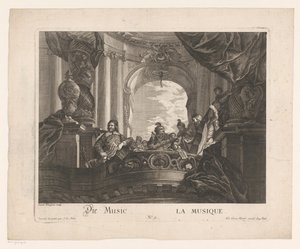 Allegorie op de muziek door Jakob Wangner