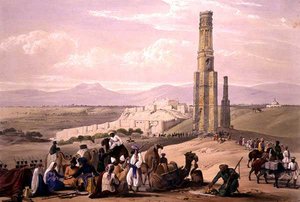 Het Fort en de Citadel van Ghunzee en De Twee Minaretten, uit 