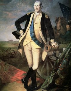 Generaal George Washington (1732-99) in Yorktown, Virginia