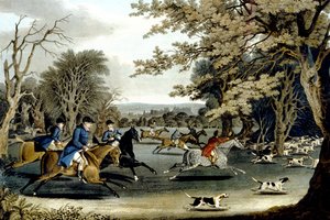 Koninklijke jacht in Windsor Park, gegraveerd door Matthew Dubourg (fl.1813-20) 1829