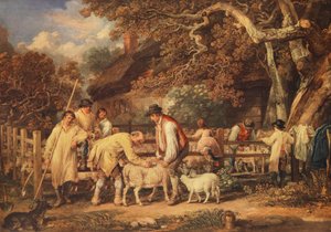 Schapenscheren, ca.1820