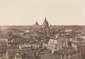 Gezicht op Rome,c. 1855 (foto) door James (attr.to) Anderson