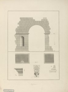 Ingangspoort, Zaghouan door James 1730 94 Bruce