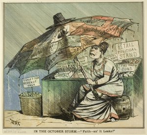In de oktoberstorm, van Puck door James A. Wales