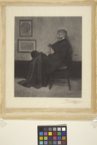 Thomas Carlyle door James Abbott McNeill (attr.to) Whistler