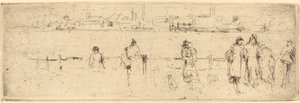 Een Schets op de Oever door James Abbott McNeill Whistler
