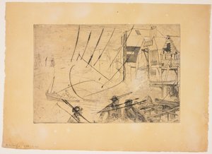 Ein Kai door James Abbott McNeill Whistler