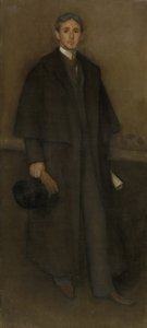 Arrangement in vleeskleur en bruin: Portret van Arthur Jerome Eddy, 1894 door James Abbott McNeill Whistler