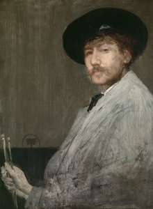 Arrangement in grijs: portret van de schilder