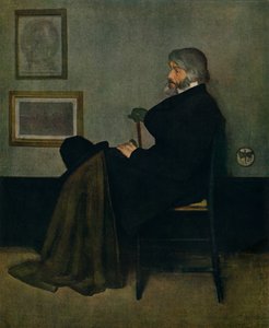 Arrangement in grijs en zwart, nr. 2: Thomas Carlyle, ca. 1872 door James Abbott McNeill Whistler