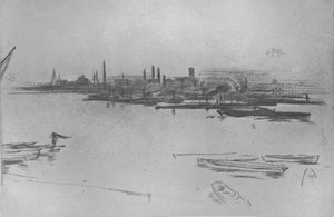 Battersea, Dageraad door James Abbott McNeill Whistler