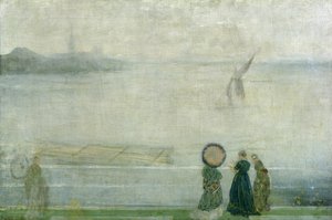 Battersea Reach vanaf Lindsey Houses door James Abbott McNeill Whistler