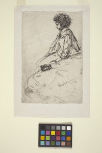 Bibi Lalouette door James Abbott McNeill Whistler