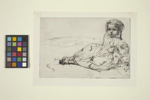 Bibi Valentin door James Abbott McNeill Whistler