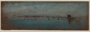 Blauw en zilver - De eilanden, Venetië, 1879-80 door James Abbott McNeill Whistler