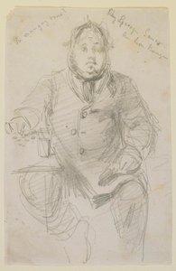Chez George Sauer a Lion Rouge, 1858 door James Abbott McNeill Whistler