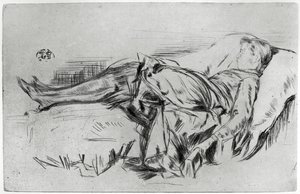 Kind op een bank, 19e eeuw door James Abbott McNeill Whistler
