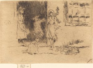 Cottage Deur, c. 1884-1886 door James Abbott McNeill Whistler