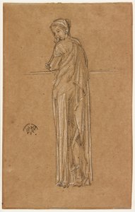 Geklede figuur staand door James Abbott McNeill Whistler