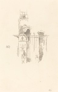 Ingangspoort, 1887 door James Abbott McNeill Whistler