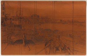 Etsplaat: Het zwembad, 1859