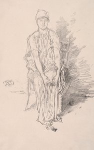 Figurenstudie, 1890 door James Abbott McNeill Whistler