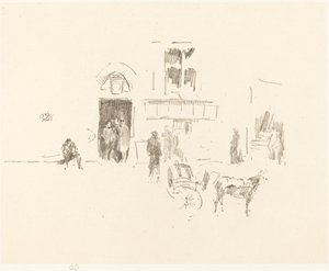 Gaiety Stage Door, 1879-1887 door James Abbott McNeill Whistler