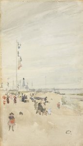 Grijs en Parel: Bank Holiday Banners, 1883-84 door James Abbott McNeill Whistler