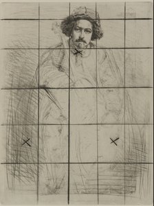 J. Becquet, beeldhouwer, 1859 door James Abbott McNeill Whistler