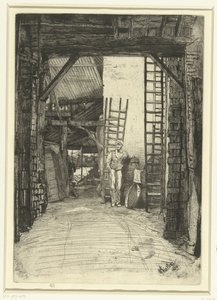 De Kalkbrander door James Abbott McNeill Whistler