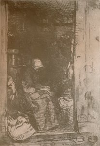 La Vieille Aux Loques door James Abbott McNeill Whistler