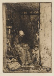 La Vieille aux Loques, 1858 door James Abbott McNeill Whistler