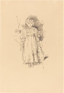 Kleine Evelyn, 1896 door James Abbott McNeill Whistler